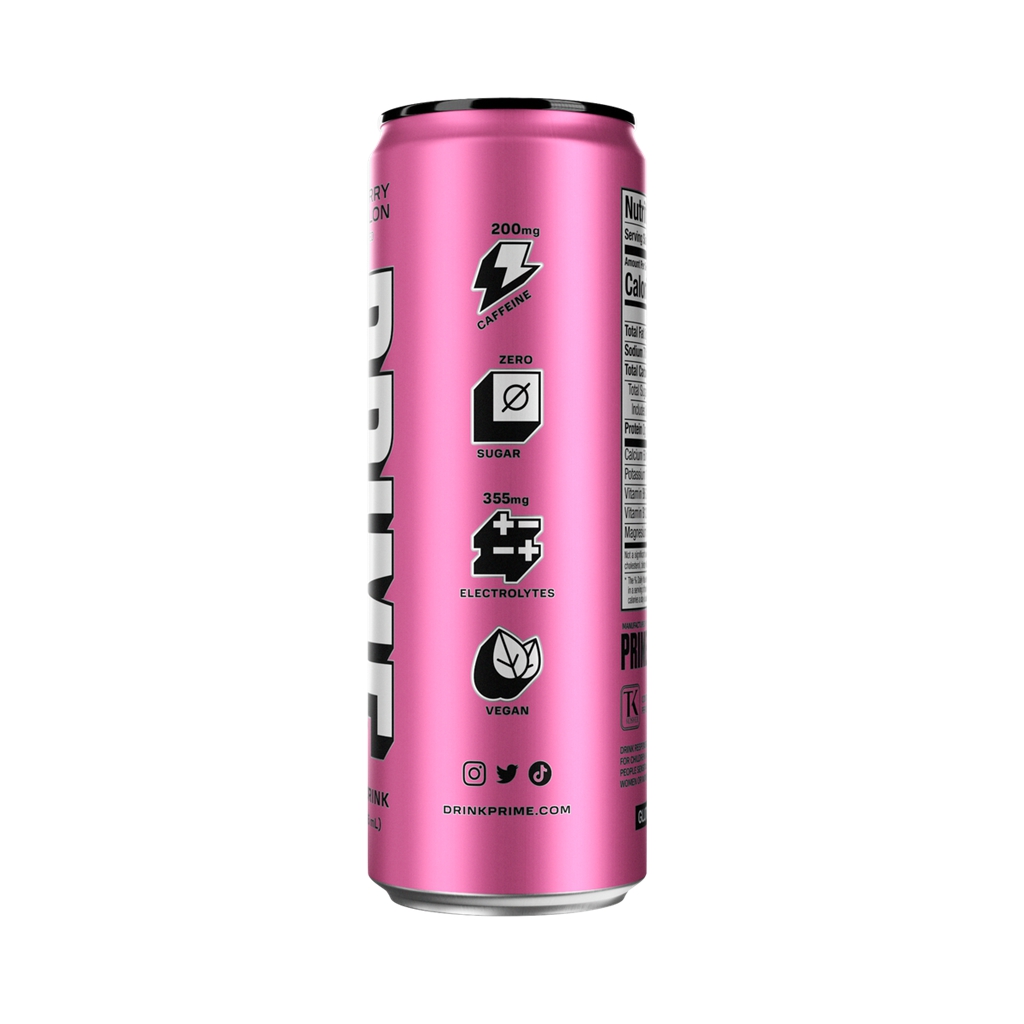 Pink Prime Strawberry Watermelon 12PK Energy Drink | UI1608724